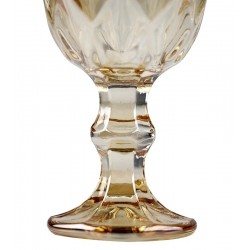 Jogo 6 taças 60ml 11cm Para Licor cor âmbar luster